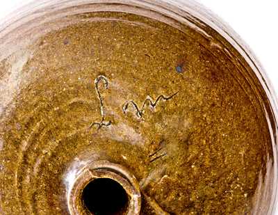 Two-Gallon Stoneware Jug Incised "Lm," Dave at Lewis Miles' Stony Bluff Manufactory, Horse Creek Valley, Edgefield District, SC, circa 1855