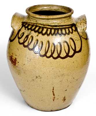 Fine Stoneware Jar attrib. Thomas Chandler at the Trapp & Chandler Pottery, Edgefield District, SC, circa 1848-50