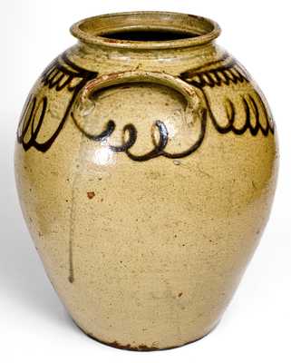 Fine Stoneware Jar attrib. Thomas Chandler at the Trapp & Chandler Pottery, Edgefield District, SC, circa 1848-50