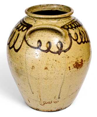 Fine Stoneware Jar attrib. Thomas Chandler at the Trapp & Chandler Pottery, Edgefield District, SC, circa 1848-50