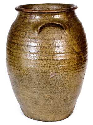 Four-Gallon Alkaline-Glazed Stoneware Jar, Southeastern U.S. origin
