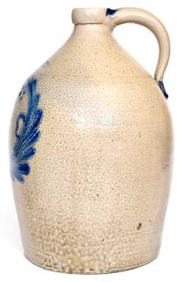 Fine Three-Gallon COWDEN & WILCOX / HARRISBURG, PA Stoneware Man-in-the-Moon Jug