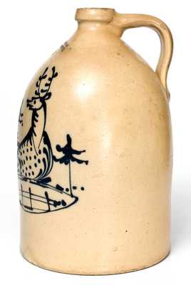 Fine J. & E. NORTON / BENNINGTON, VT. Stoneware Deer Jug