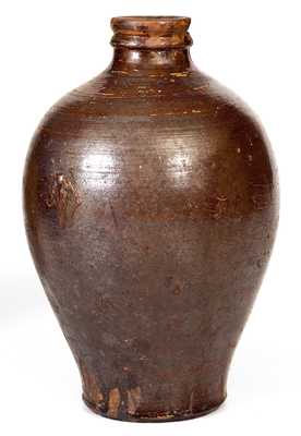 Fine Redware Jug, Shenandoah Valley of VA origin, early to mid 19th century