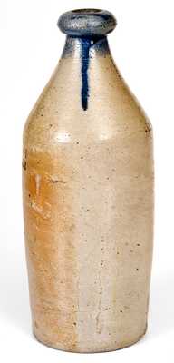 Rare Cobalt-Decorated Stoneware Bottle, Stamped HENRY LEVIES / BALTIMORE