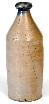Rare Cobalt-Decorated Stoneware Bottle, Stamped HENRY LEVIES / BALTIMORE