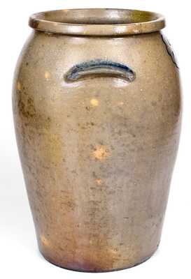 Very Rare Hugh R. Marshall Stoneware Jar, Fredericksburg or Rockbridge County, VA, c1830