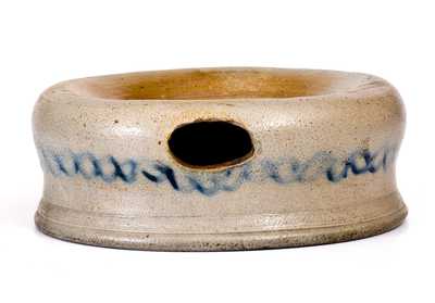 Baltimore Stoneware Spittoon w/ Cobalt Chain Link Decoration