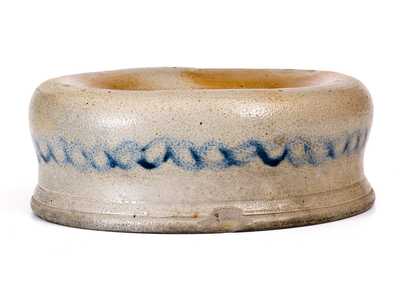 Baltimore Stoneware Spittoon w/ Cobalt Chain Link Decoration