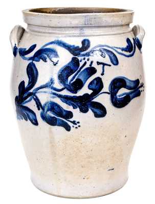 Extremely Important Solomon Bell Presentation Stoneware Jar, Made for Tillie Bell at JOHN BELL / WAYNESBORO Shop