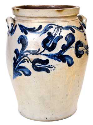 Extremely Important Solomon Bell Presentation Stoneware Jar, Made for Tillie Bell at JOHN BELL / WAYNESBORO Shop