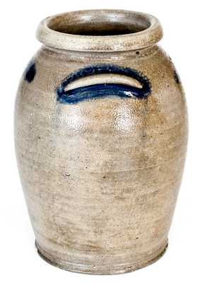 Extremely Rare H. R. MARSHALL, Baltimore, MD, circa 1822 Stoneware Jar