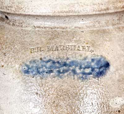 Extremely Rare H. R. MARSHALL, Baltimore, MD, circa 1822 Stoneware Jar