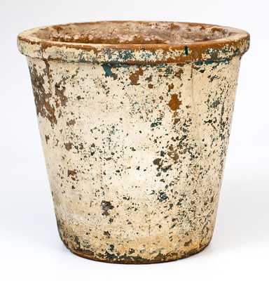 Exceedingly Rare G.W. DUEY / RAPIDAN, Virginia Redware Flowerpot
