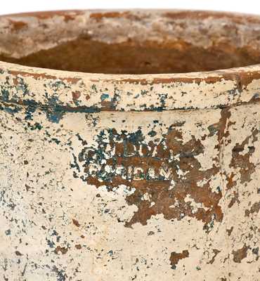 Exceedingly Rare G.W. DUEY / RAPIDAN, Virginia Redware Flowerpot