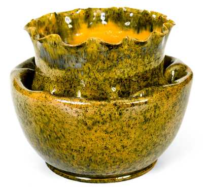 Large-Sized George Ohr Pottery Vase, Stamped G. E. OHR / Biloxi, Miss., late 19th century