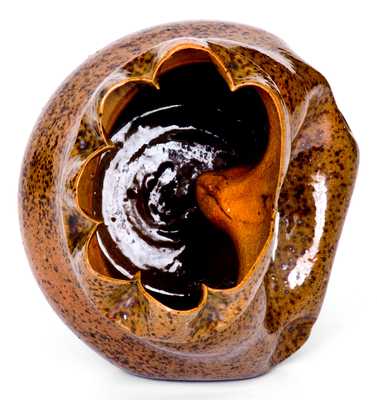 Fine George Ohr Vase with Crumpled Form