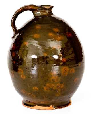 Ovoid New England Redware Jug