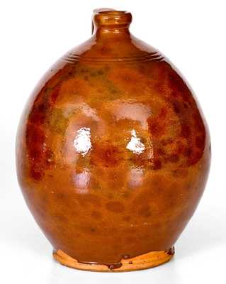 Ovoid New England Redware Jug