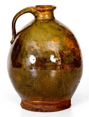 Ovoid Maine Redware Jug