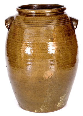Five-Gallon DH (Daniel Hartsoe, Lincoln County, North Carolina) Stoneware Jar