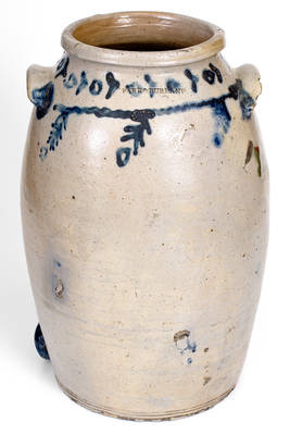 Exceedingly Rare PARR & BURLAND / BALTIMORE Stoneware Cooler (1815-1821)