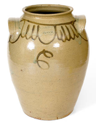 Large Chandler / Maker (Thomas Chandler, Edgefield District, SC) Stoneware Jar