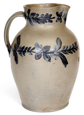 Scarce Three-Gallon Stoneware Pitcher, attrib. Henry Harrison Remmey, Philadelphia, PA