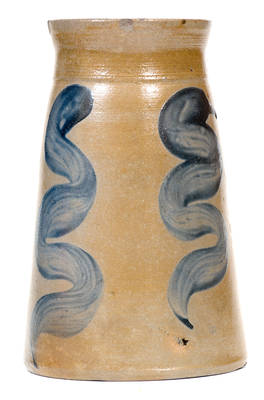 Rare Atchison (New Geneva, PA) Stoneware Jar w/ Vertical Snake-Style Design
