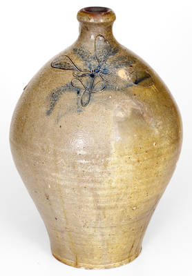 3 Gal. Stoneware Jug with Incised Decoration, circa 1800