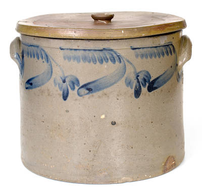 Rare 4 Gal. W. B. KENNER / STRASBURG, VA Stoneware Cake Crock