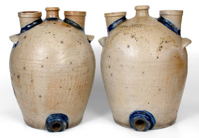 Extremely Rare Pair of Chemical Stoneware Coolers, Baltimore, MD, circa 1840