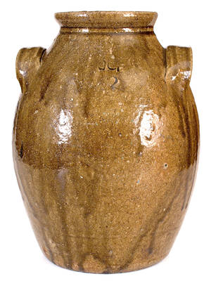 JG (John Goodman, Lincoln County, NC) 2 Gal Stoneware Jar, c1880