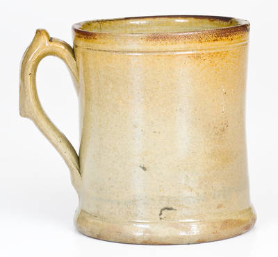 Extremely Rare JOHN BELL, Waynesboro, PA Stoneware Mug w/ Unusual Glaze Treatment