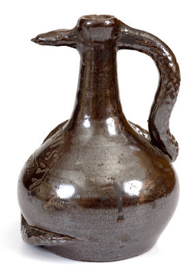 Very Rare Small-Sized Stoneware Temperance Jug, Boonville, Missouri origin
