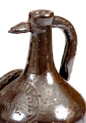 Very Rare Small-Sized Stoneware Temperance Jug, Boonville, Missouri origin