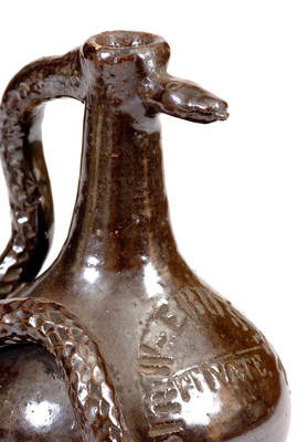 Very Rare Small-Sized Stoneware Temperance Jug, Boonville, Missouri origin