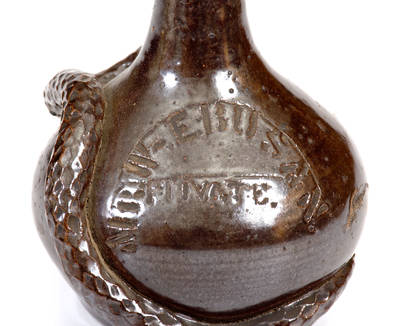 Very Rare Small-Sized Stoneware Temperance Jug, Boonville, Missouri origin