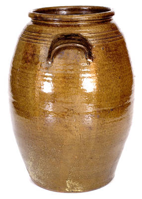 Five-Gallon DH (Daniel Hartsoe, Lincoln County, North Carolina) Stoneware Jar