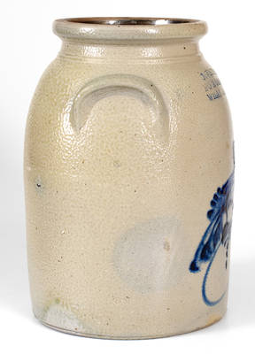 Rare C. Vaupel (Williamsburgh, NY) Stoneware Bird Jar