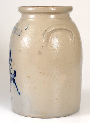 Rare C. Vaupel (Williamsburgh, NY) Stoneware Bird Jar