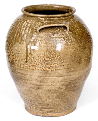 Pottersville, Edgefield, SC 6 Gal. Alkaline-Glazed Stoneware Jar w/ Elaborate Glaze