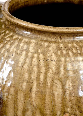 Pottersville, Edgefield, SC 6 Gal. Alkaline-Glazed Stoneware Jar w/ Elaborate Glaze