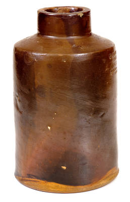 Extremely Rare Thomas Downing (New York) Oyster Jar attrib. Clarkson Crolius
