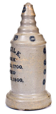 Extremely Rare Decker Pottery (Tennessee) Salesman s Sample Grave Marker