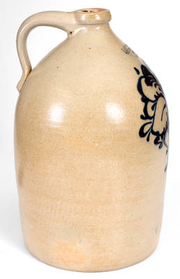 Fine J & E Norton / Bennington, VT Stoneware Jug w/ Compote Decoration