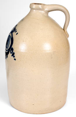 Fine J & E Norton / Bennington, VT Stoneware Jug w/ Compote Decoration