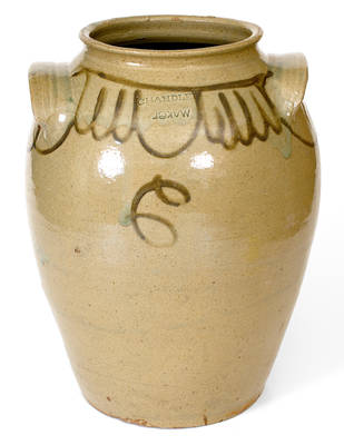 CHANDLER / MAKer (Thomas Chandler, Edgefield District, SC) Stoneware Jar