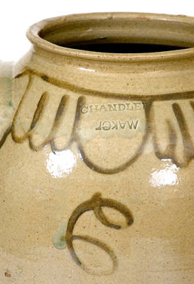 Large Chandler / Maker (Thomas Chandler, Edgefield District, SC) Stoneware Jar