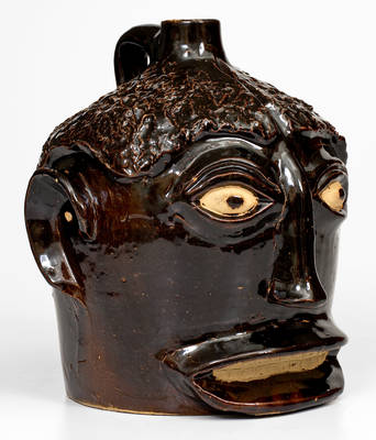 Exceptional Ernest Galloway, Paducah, KY Stoneware Face Jug